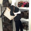 Louis Vuitton Damier Azur Neverfull MM Rose Ballerine 3