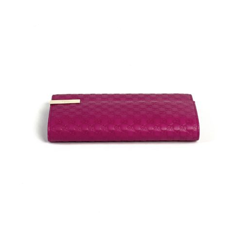 Gucci Hot Pink Micro Guccissima Long Leather Wallet 13