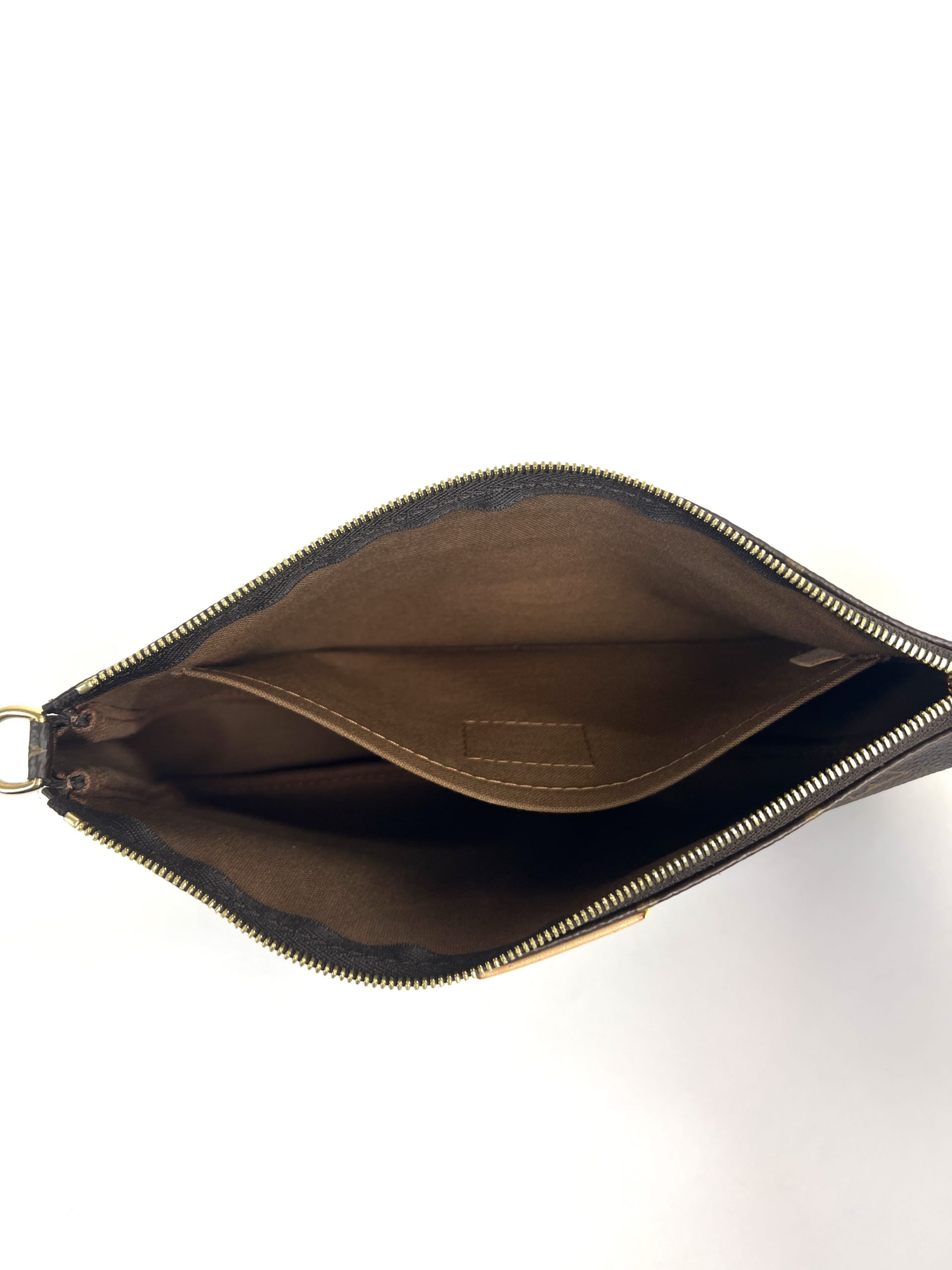 LOUIS VUITTON Epi Leather Pochette Accessories Handbag Clutch Dark Brown  Bag