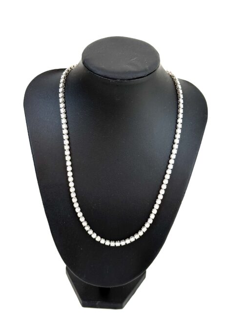 5 Carat Lab Diamond in .925 Sterling Silver 17" Tennis Necklace