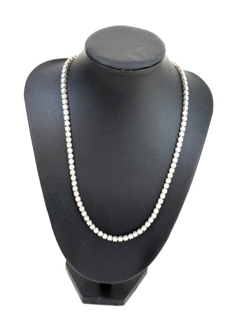 5 Carat Lab Diamond in .925 Sterling Silver 17" Tennis Necklace - Image 2