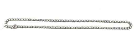 5 Carat Lab Diamond in .925 Sterling Silver 17" Tennis Necklace - Image 8