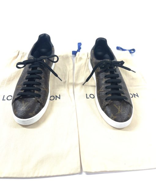 Louis Vuitton Monogram Sneakers and Louis Vuitton Black Thong Sandals 22