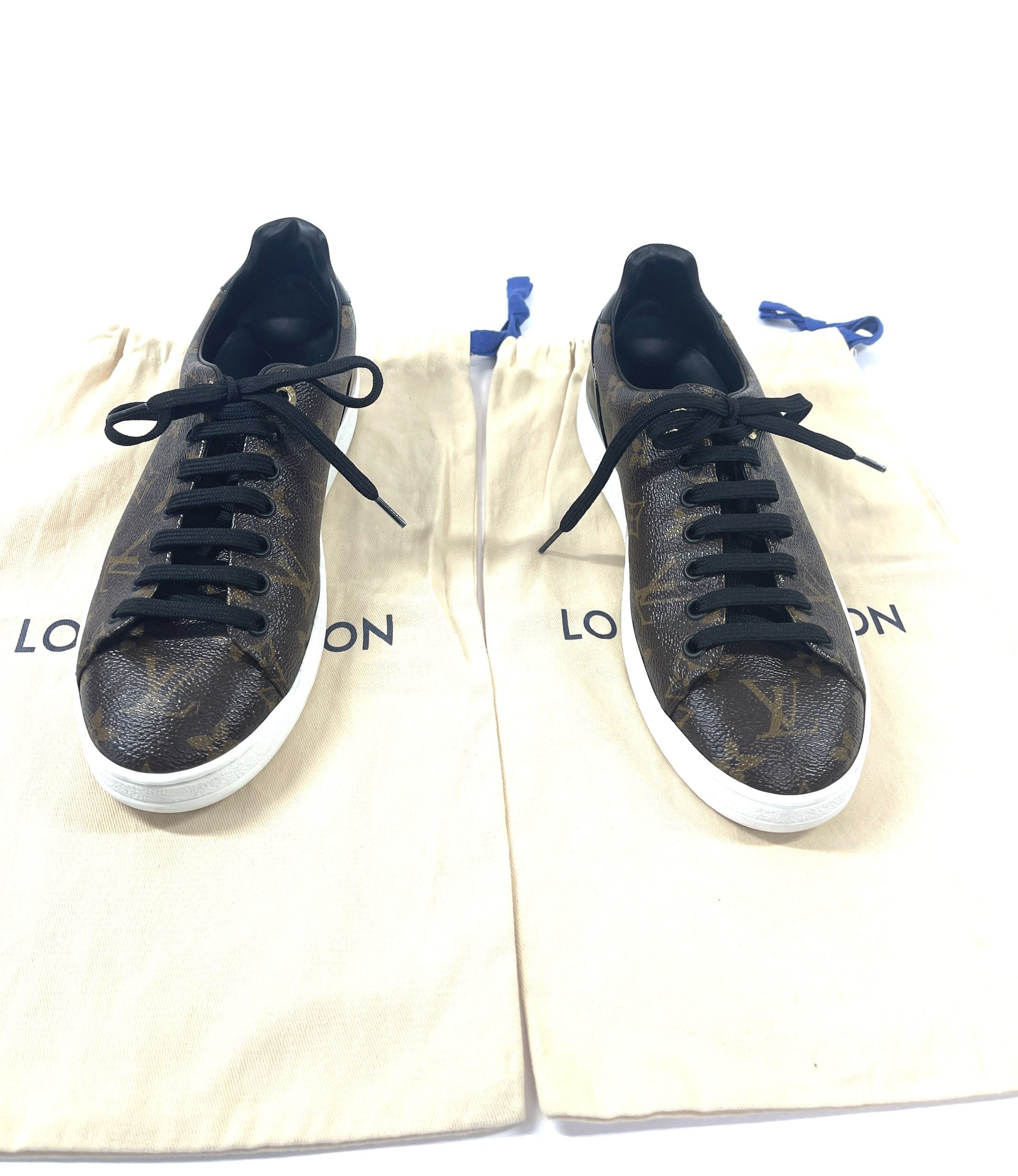 Louis Vuitton Monogram Sneakers and Louis Vuitton Black Thong