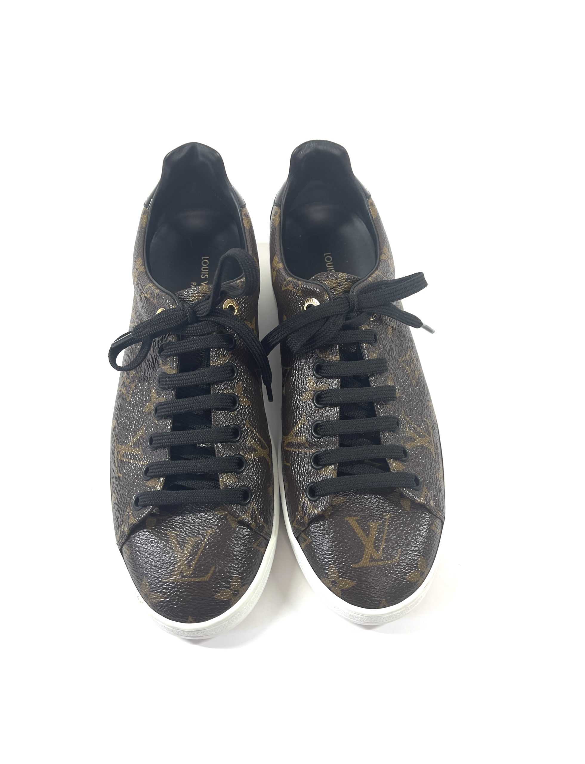 Louis Vuitton Monogram Sneakers and Louis Vuitton Black Thong