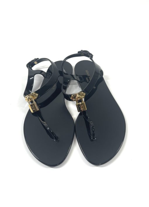 Louis Vuitton Monogram Sneakers and Louis Vuitton Black Thong Sandals 4