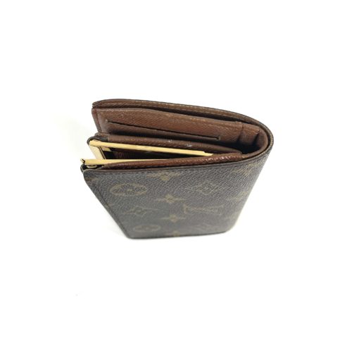 Louis Vuitton Monogram Brown French Kisslock Wallet 17