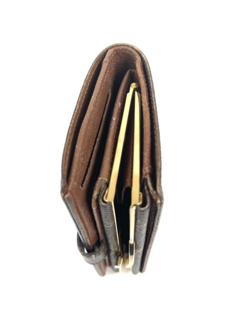 Louis Vuitton Monogram Brown French Kisslock Wallet 13