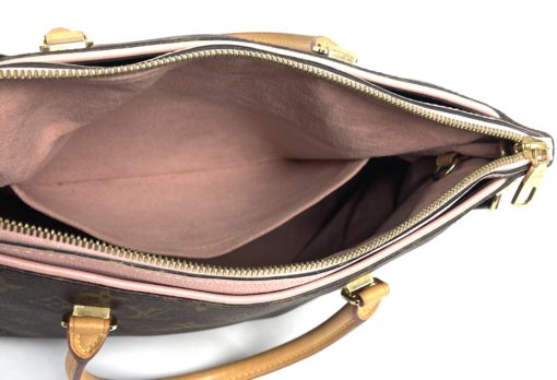 Louis Vuitton Monogram Pallas Rose Ballerine Shoulder Bag 25