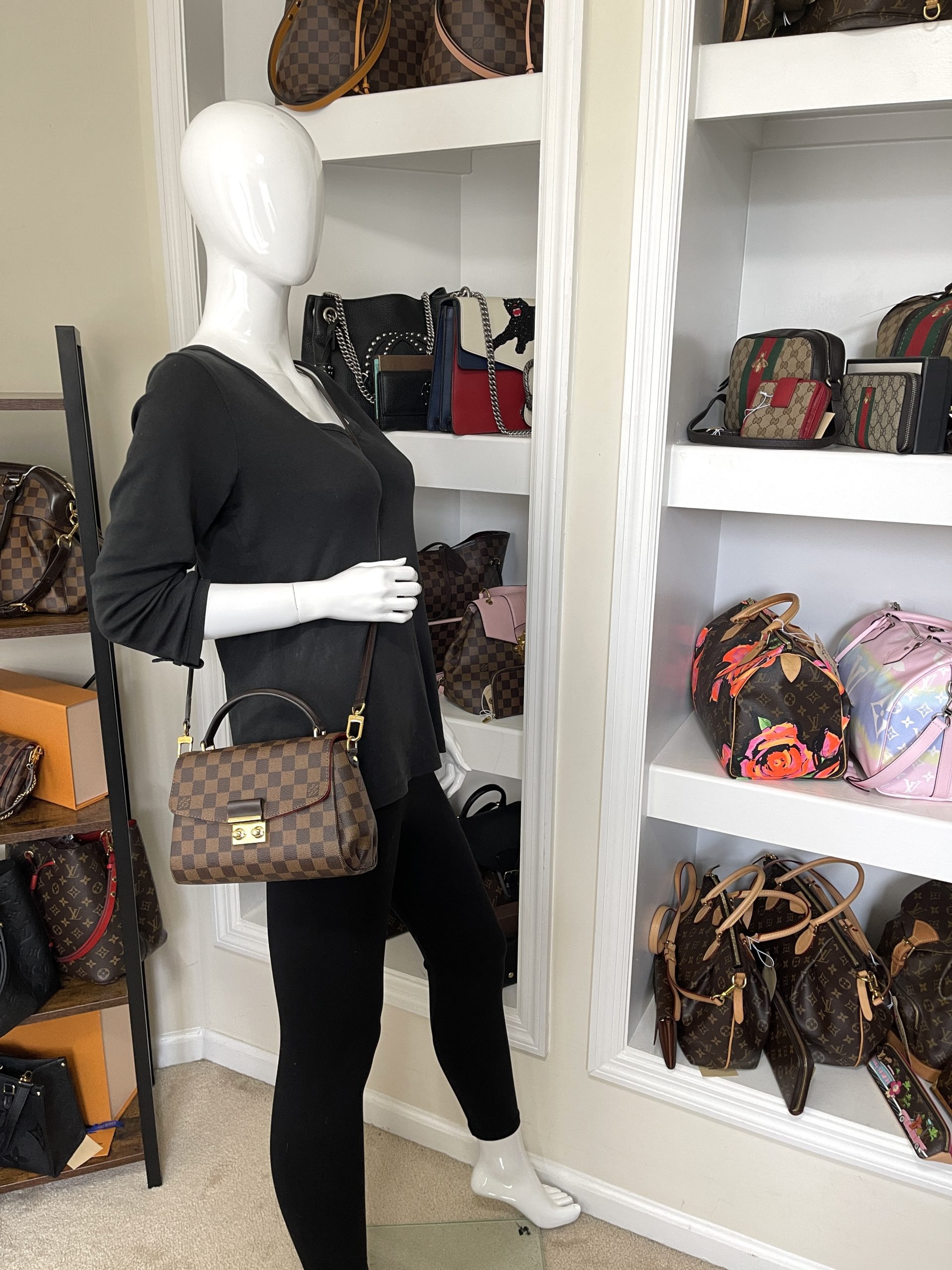 Louis Vuitton Damier Ebene Croisette Handbag - A World Of Goods