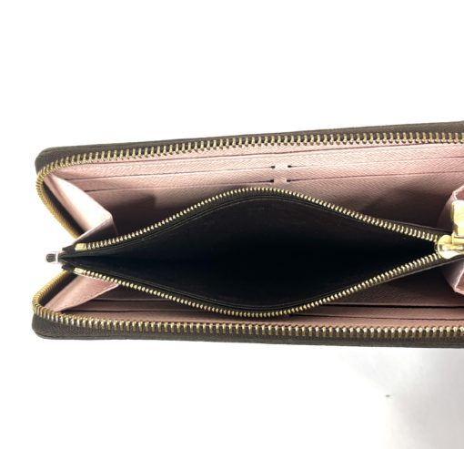 Louis Vuitton Monogram Clemence Rose Ballerine Wallet 11
