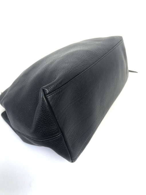 Gucci Soho Pebbled Leather Chain Medium Black Shoulder Bag 7