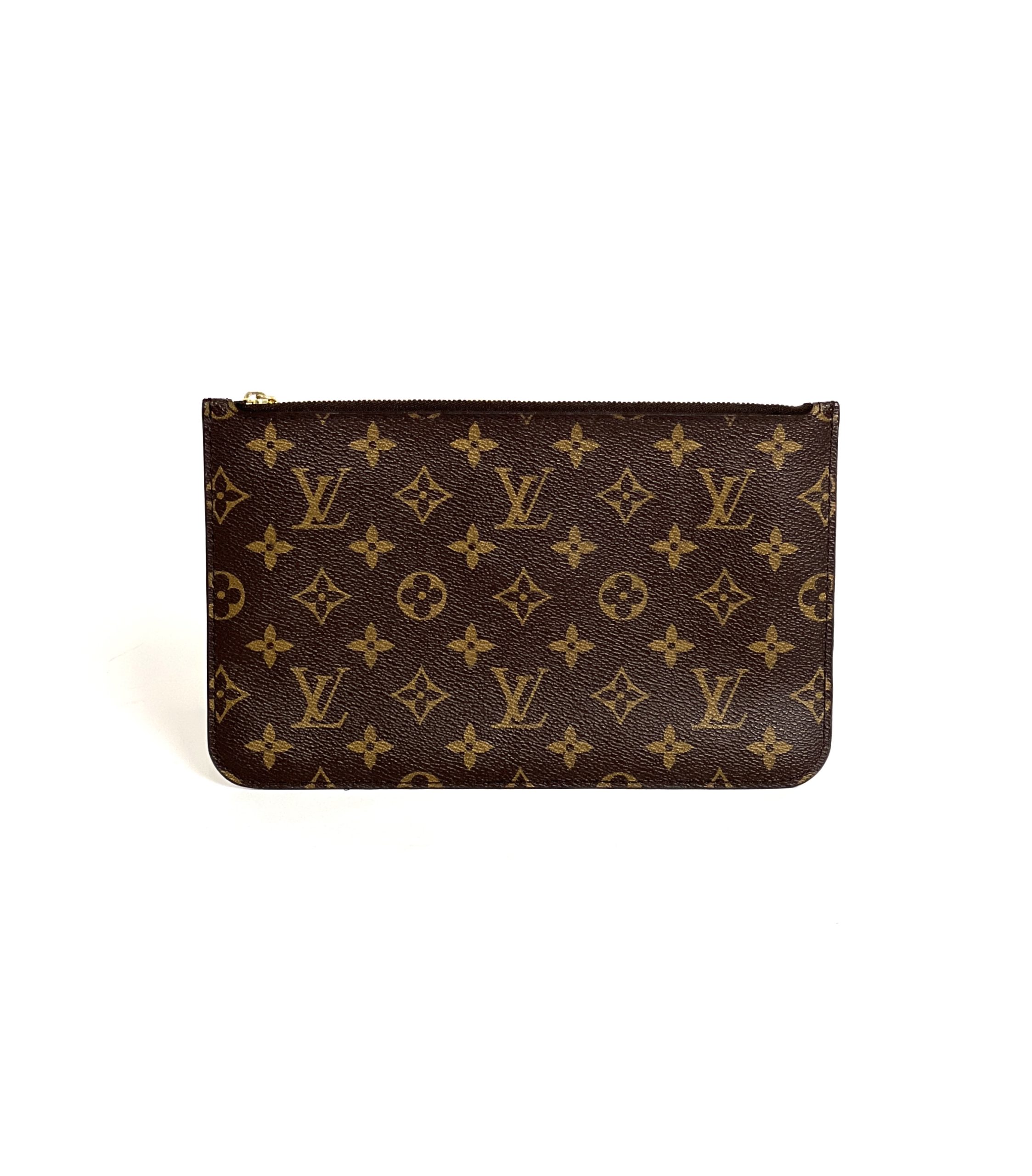Louis Vuitton Neverfull Mm Tote Piment Orange with Pouch Brown Monogra -  MyDesignerly