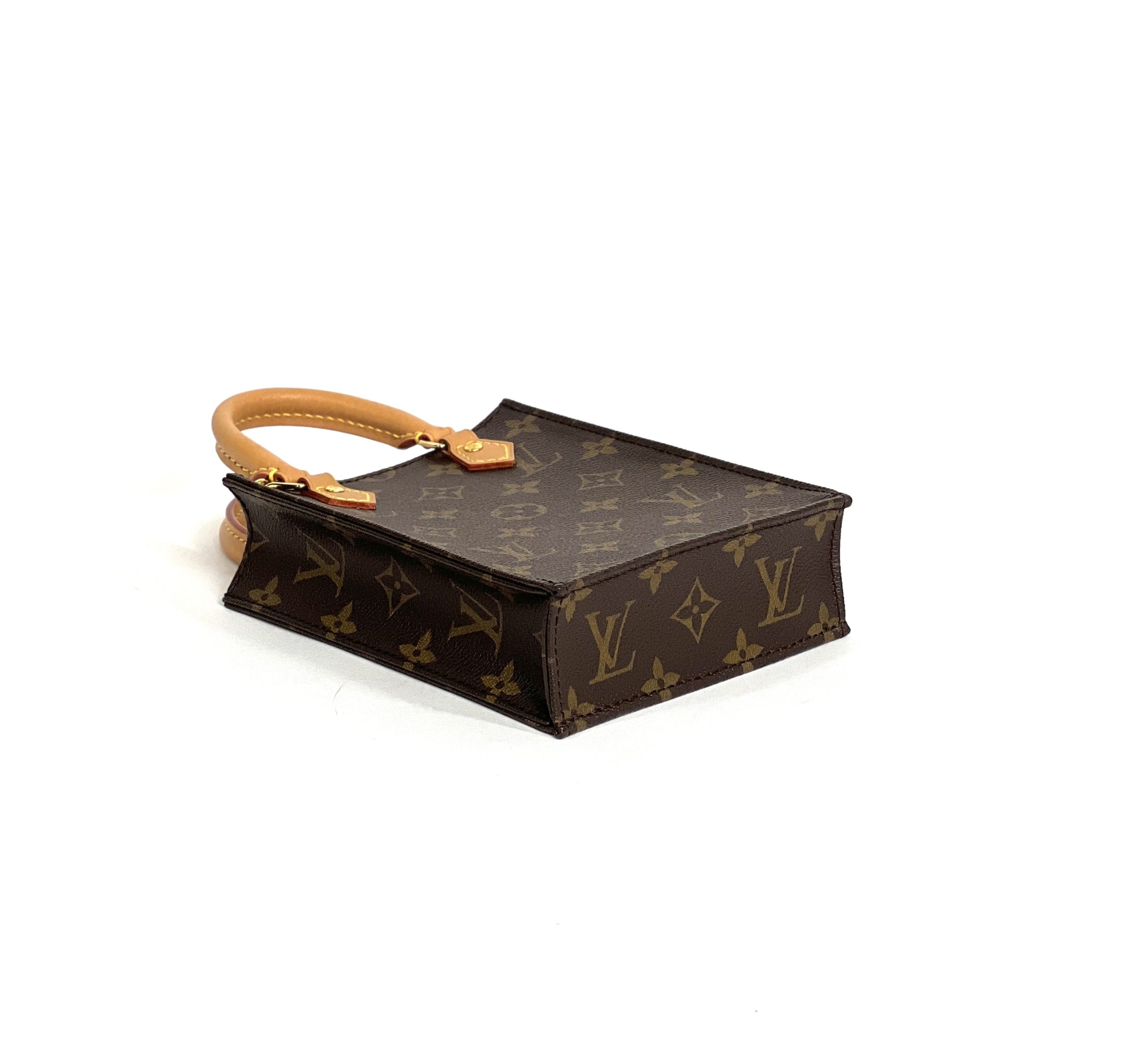 Louis Vuitton Petit Sac Plat Beige/Ocher in Monopaname Coated Canvas with  Gold-tone - US
