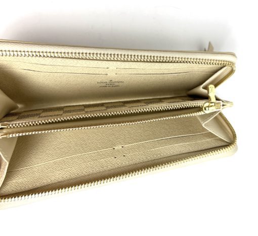 Louis Vuitton Damier Azur Clemence Wallet Tan 16