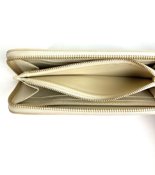 Louis Vuitton Damier Azur Clemence Wallet Tan 3