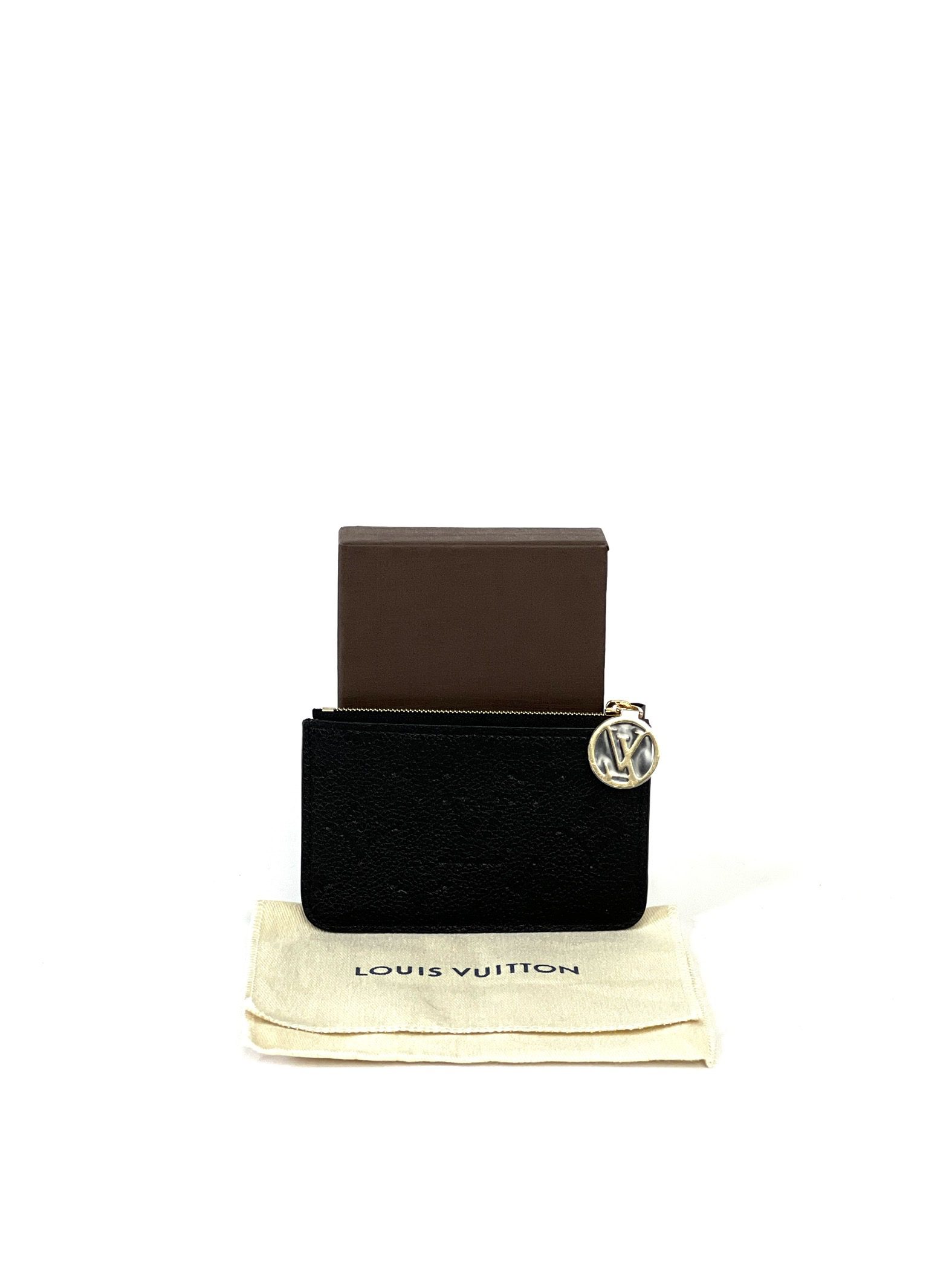 Louis Vuitton Monogram Empreinte Black Romy Card Holder - A World