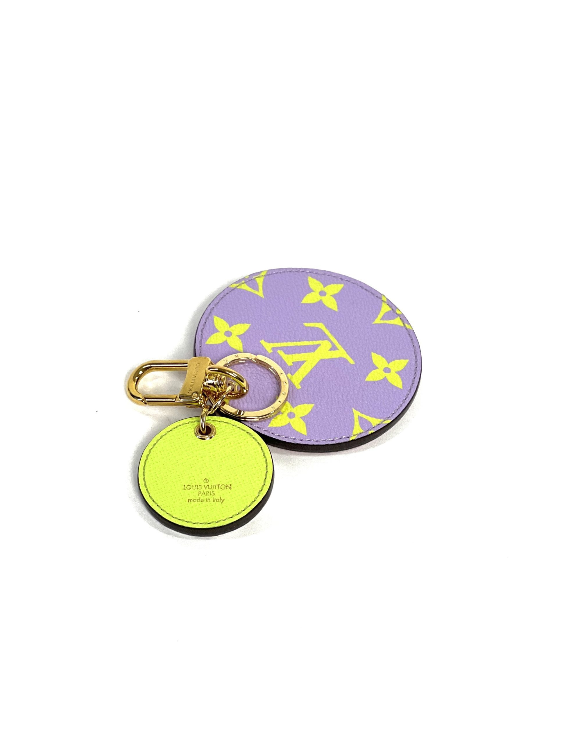 Limited Edition Louis Vuitton Round Bag Charm monogram Keychain ID NUMBER  ON KEY