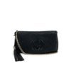 Gucci Soho Cellarius Black Pebbled Leather Double Zip Around Clutch Wallet 23