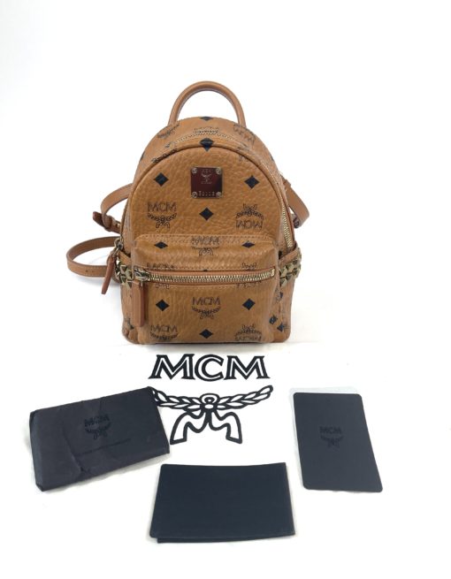 MCM X-Mini Stark Bebe Boo Backpack Visetos 3