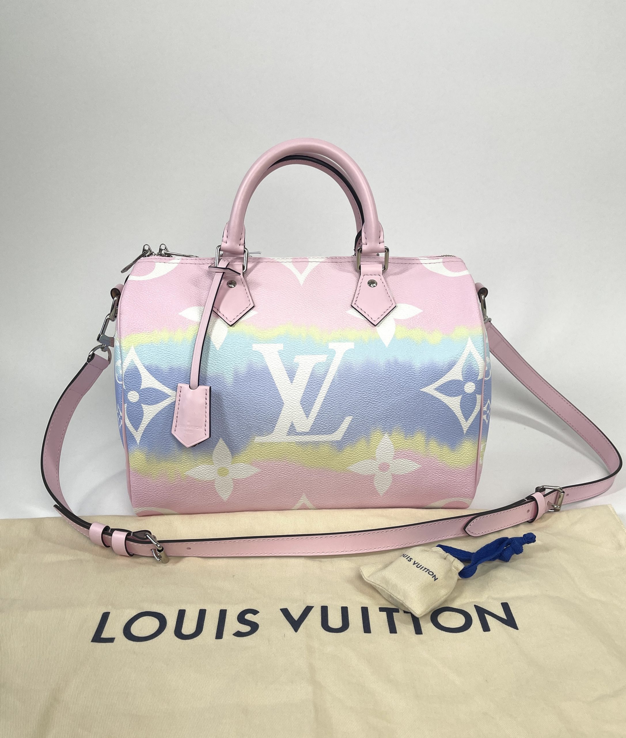 Louis Vuitton Speedy Escale Collection 30 Bandouliere In Pastel