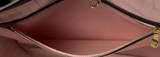 Louis Vuitton Ebene Neverfull MM Tote and Pouch Set with Rose Ballerine Interior 26
