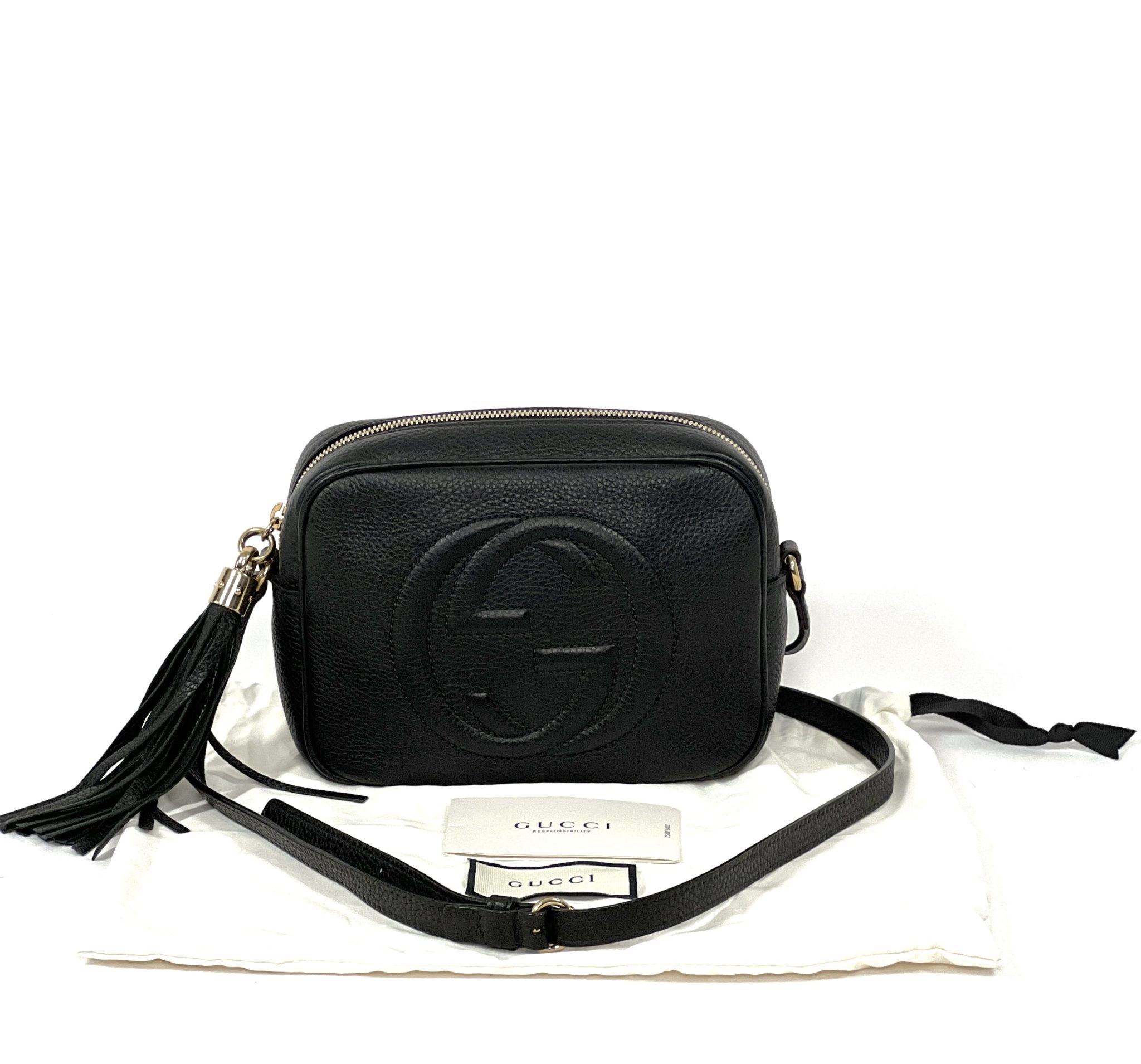 Gucci Soho Small Black Leather Disco Crossbody Bag A World Of Goods