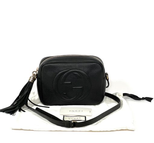 Gucci Soho Small Black Leather Disco Crossbody Bag 4