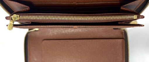 Louis Vuitton Monogram Zippy Organizer Wallet Brown 15