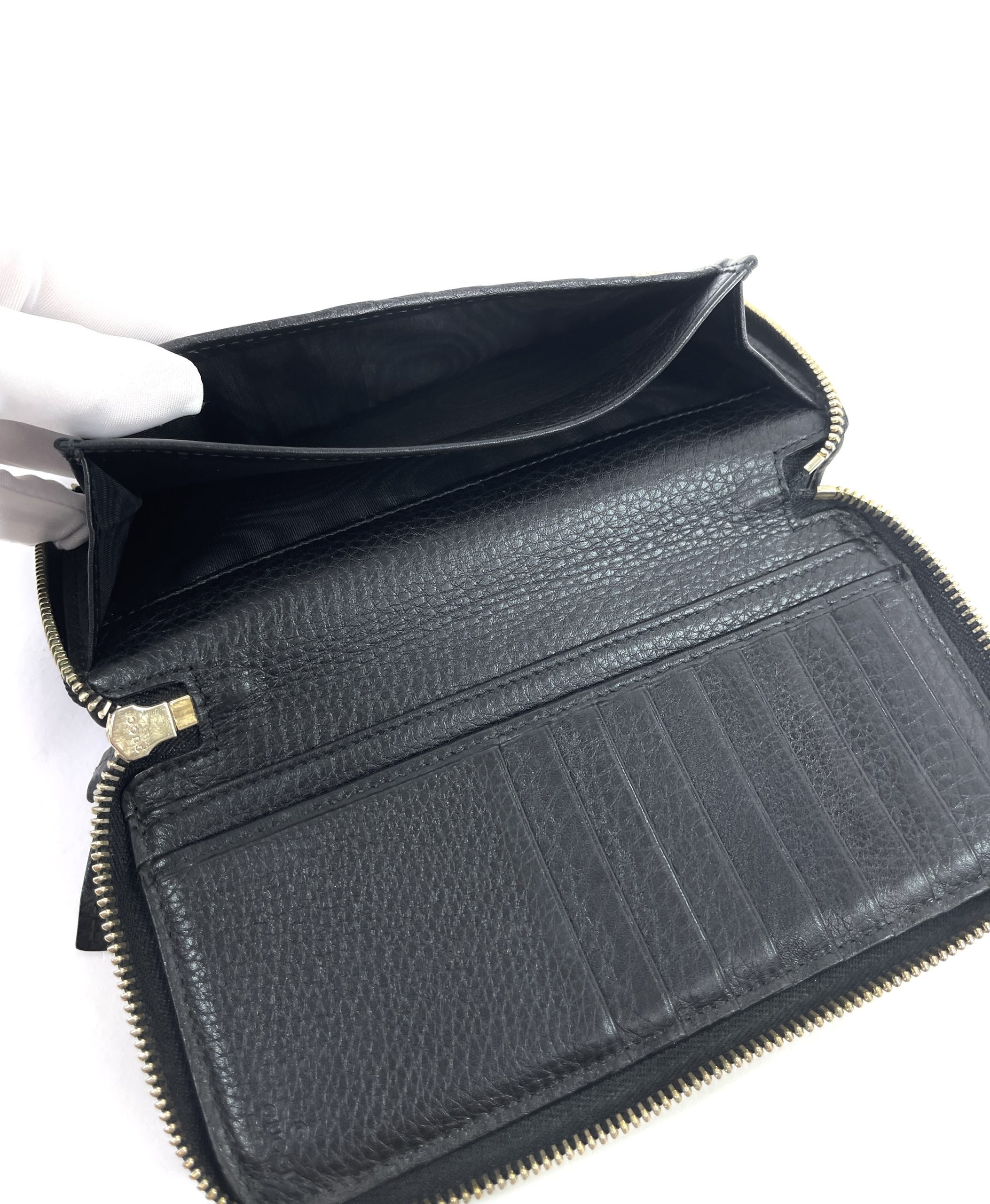 Used Authentic MCM Zip Around Wallet /wristlet Bag