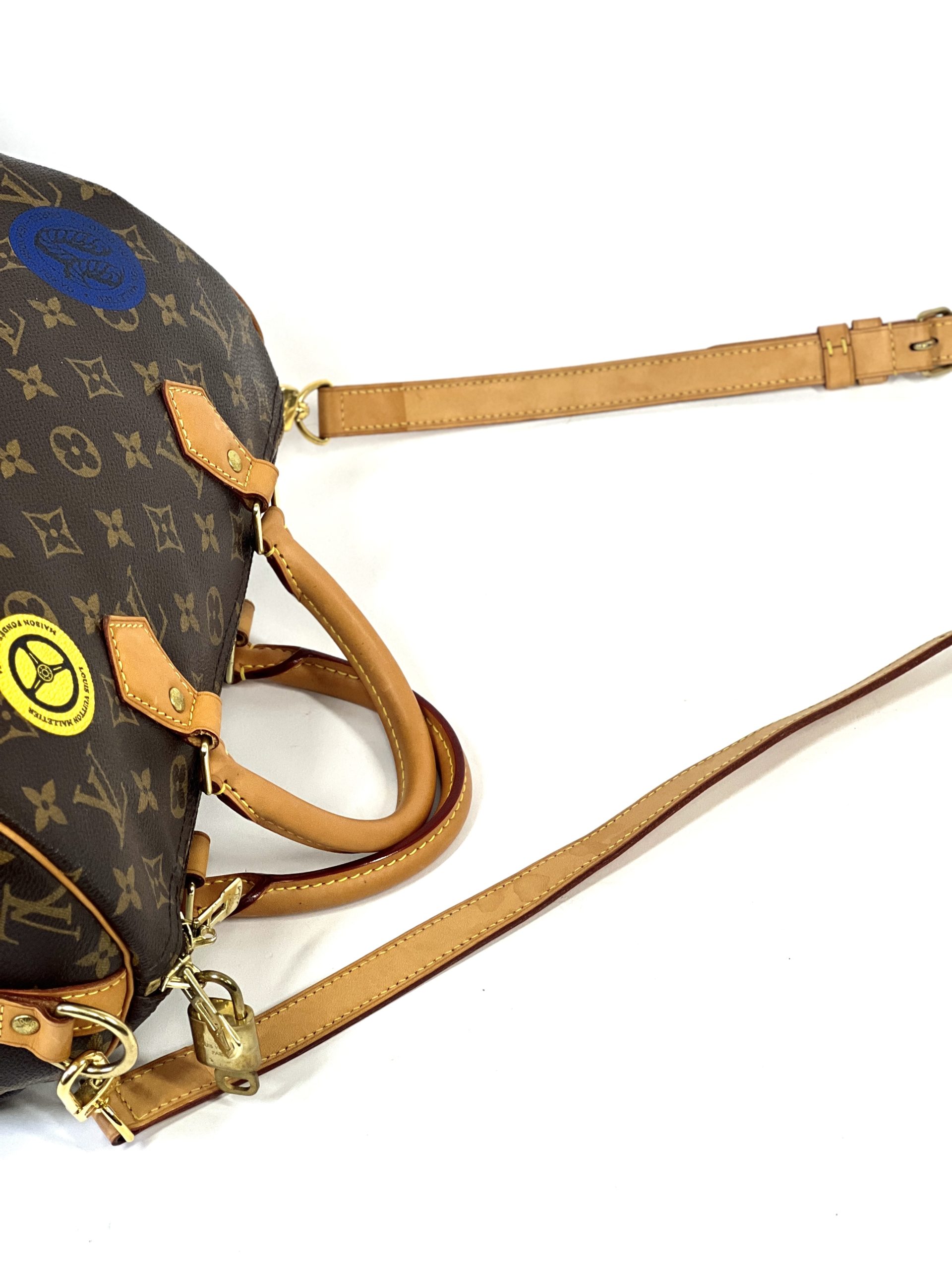 Louis Vuitton Limited Edition Monogram Speedy World Tour Bandouliere 3 –  Chicago Consignment