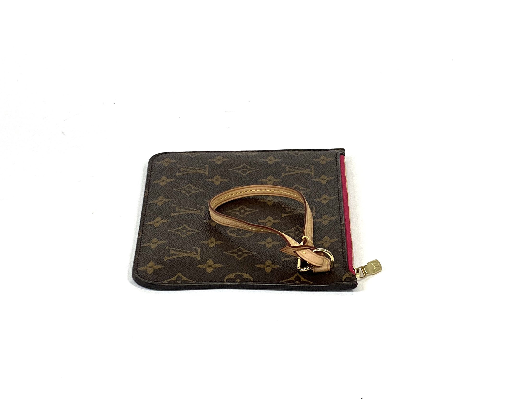 Unisex Pre-Owned Authenticated Louis Vuitton Monogram Flore Wallet On Chain  Canvas Brown Crossbody Bag 