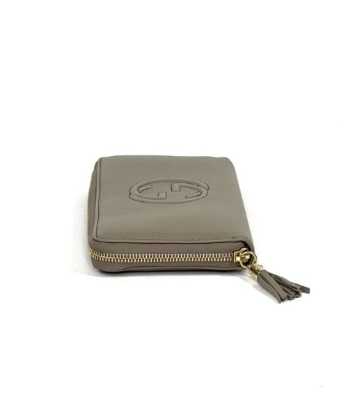 Gucci Soho Tan Leather Zip Around Wallet 6
