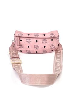 MCM Visetos Small Powder Pink Crossbody Belt Bag