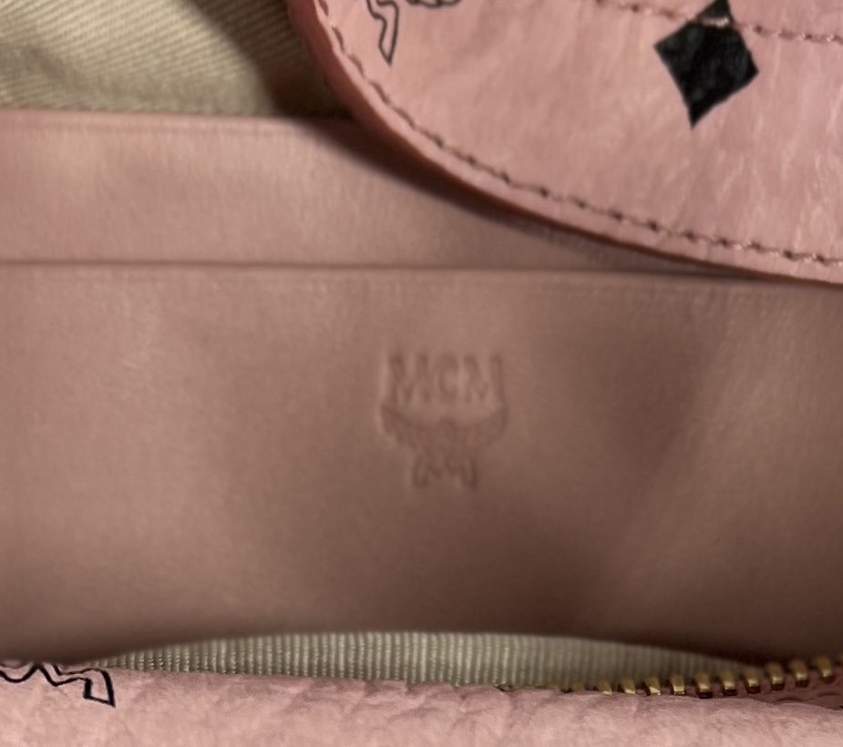 MCM Visetos Small Powder Pink Crossbody Belt Bag - A World Of