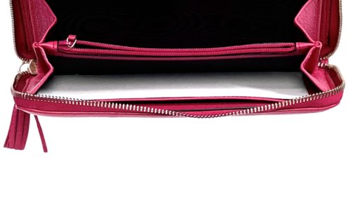 Gucci Soho Cellarius Hot Pink Leather Zip Around Wallet 17
