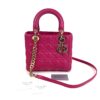 Christian Dior Lady Dior Medium Lambskin Cannage Magenta Pink GHW (Copy) 4
