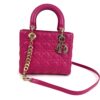 Christian Dior Lady Dior Medium Lambskin Cannage Magenta Pink GHW
