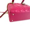 Christian Dior Lady Dior Medium Lambskin Cannage Magenta Pink GHW (Copy) 17