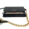 Burberry Hampshire WOC Chain Black Leather House Check Canvas 6