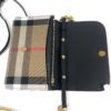Burberry Hampshire WOC Chain Black Leather House Check Canvas 11