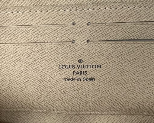 Louis Vuitton Damier Azur Clemence Wallet Beige 10