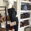 Burberry Icon Stripe Hannah WOC Crossbody/Shoulder Bag Black 3