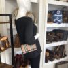 Burberry Icon Stripe Hannah WOC Crossbody/Shoulder Bag Black 2