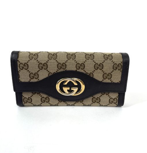 Gucci Sukey Continental long wallet with Dark Brown Trim 14