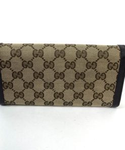 Gucci Sukey Continental long wallet with Dark Brown Trim 2