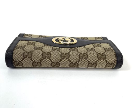Gucci Sukey Continental long wallet with Dark Brown Trim 4