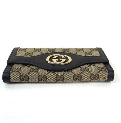 Gucci Sukey Continental long wallet with Dark Brown Trim 27