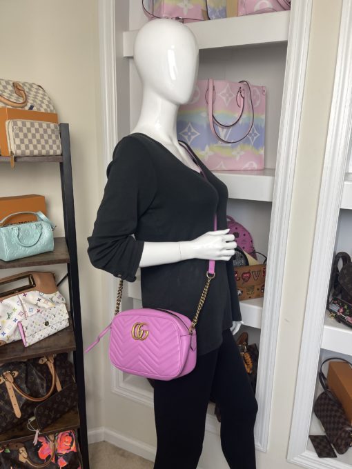 Gucci Marmont Small Pink/Purple Shoulder Bag 3