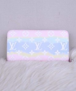 pink and blue louis vuittons wallet